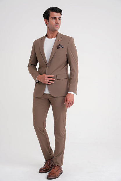 C 722 Ceket Comfort Tütün