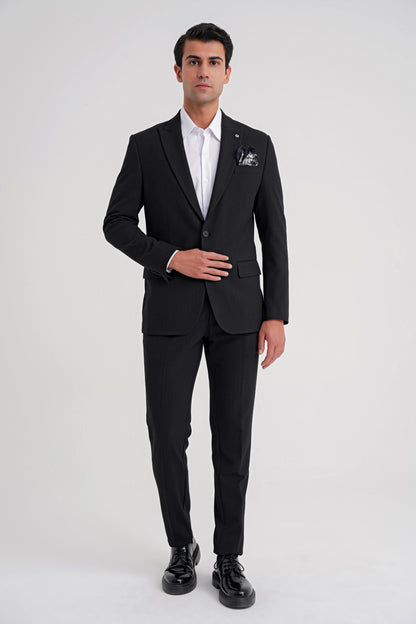 C 724 Ceket Comfort Siyah