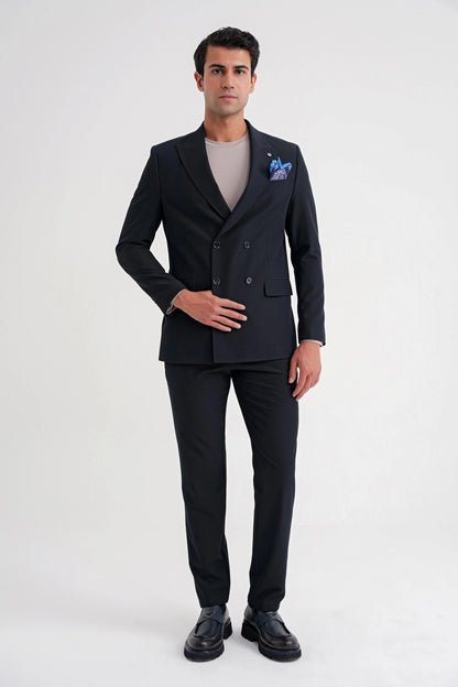 C 719 Ceket Comfort Lacivert