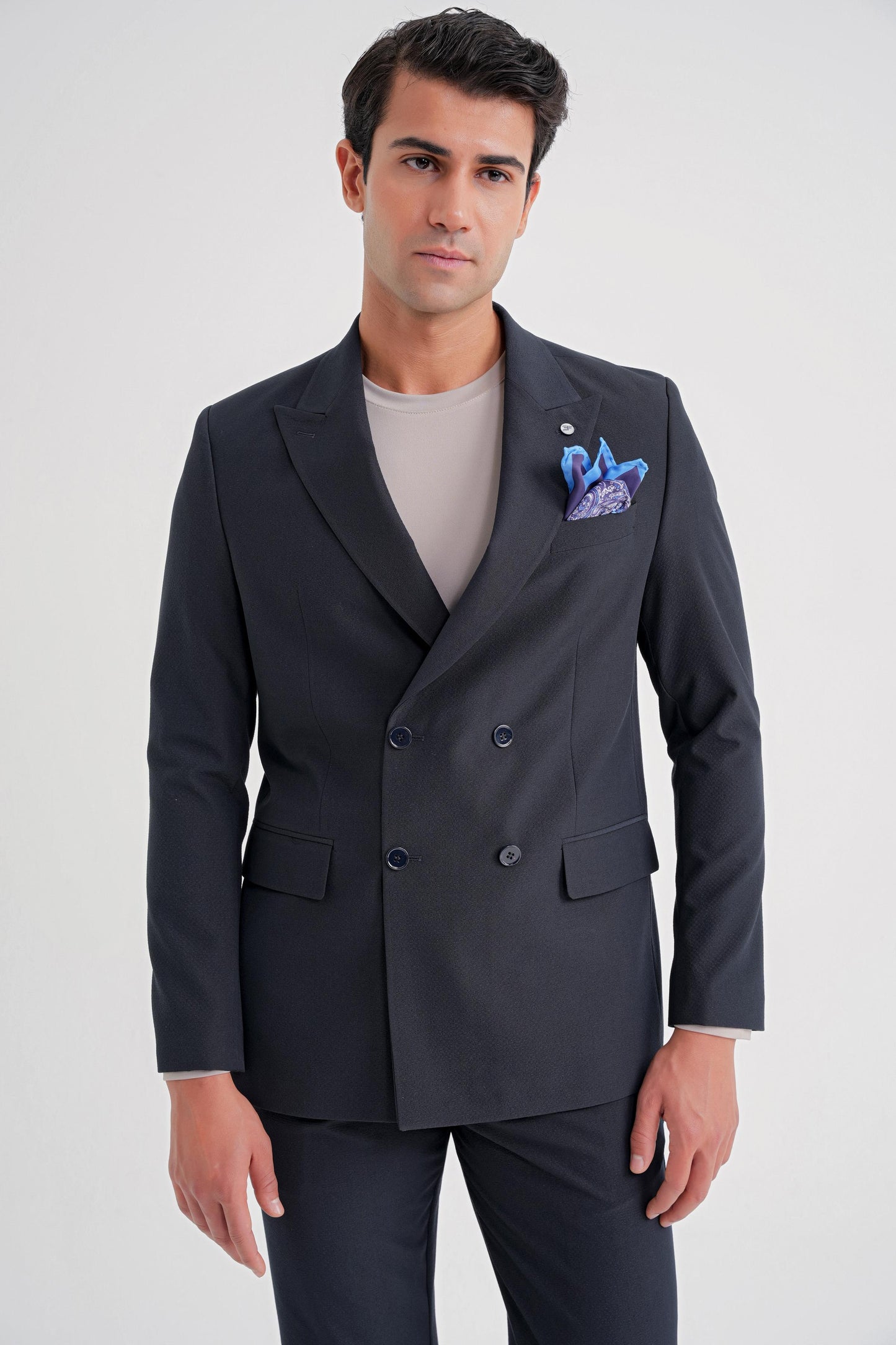 C 719 Ceket Comfort Lacivert