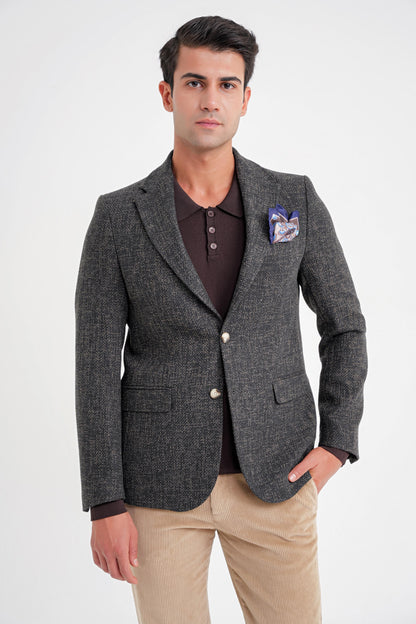 C 718 Ceket Slim Nefti