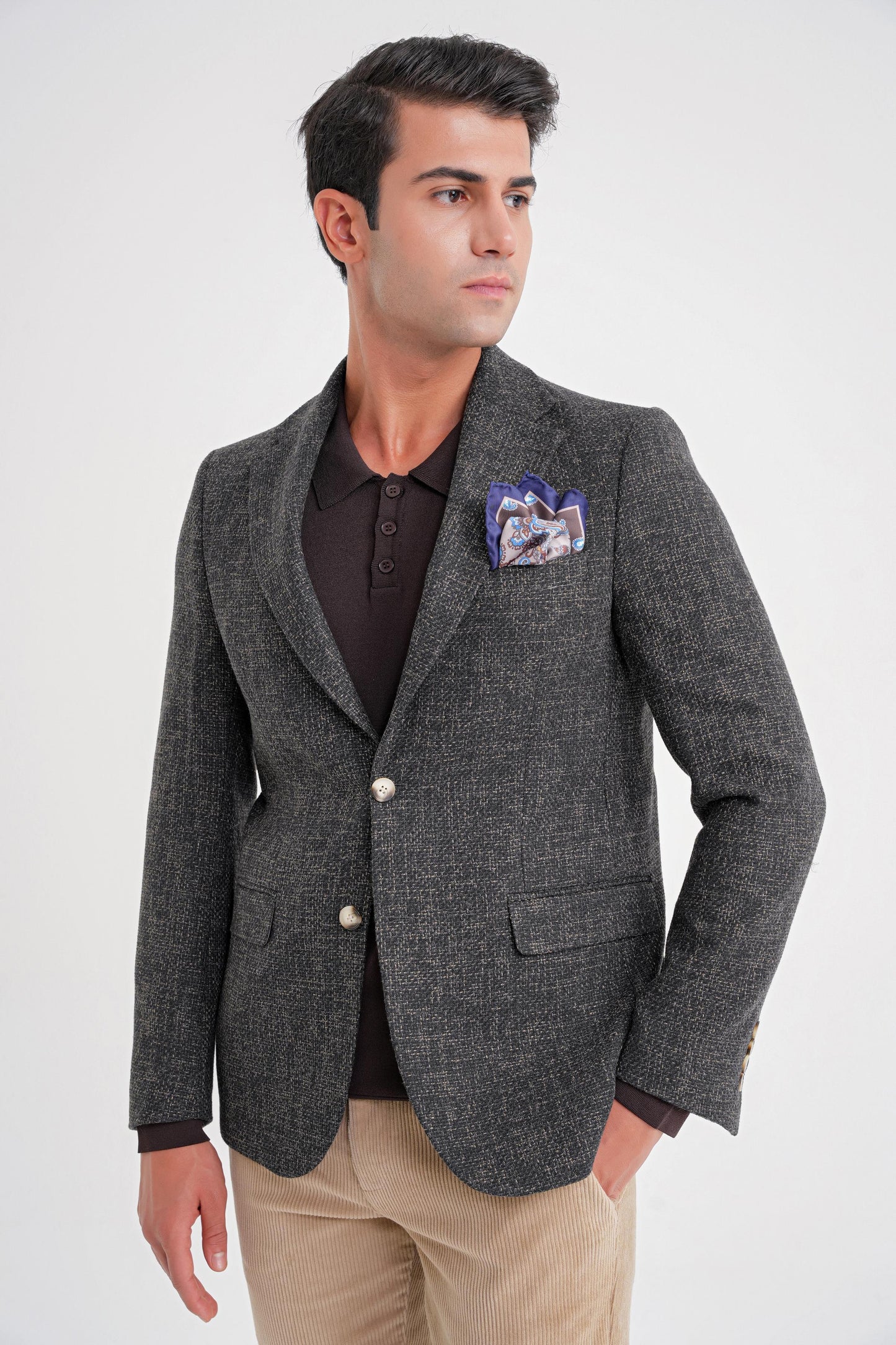 C 718 Ceket Slim Nefti