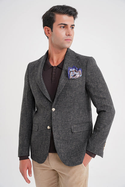 C 718 Ceket Slim Nefti