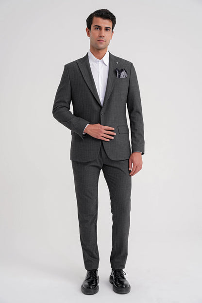 C 724 Ceket Comfort Füme