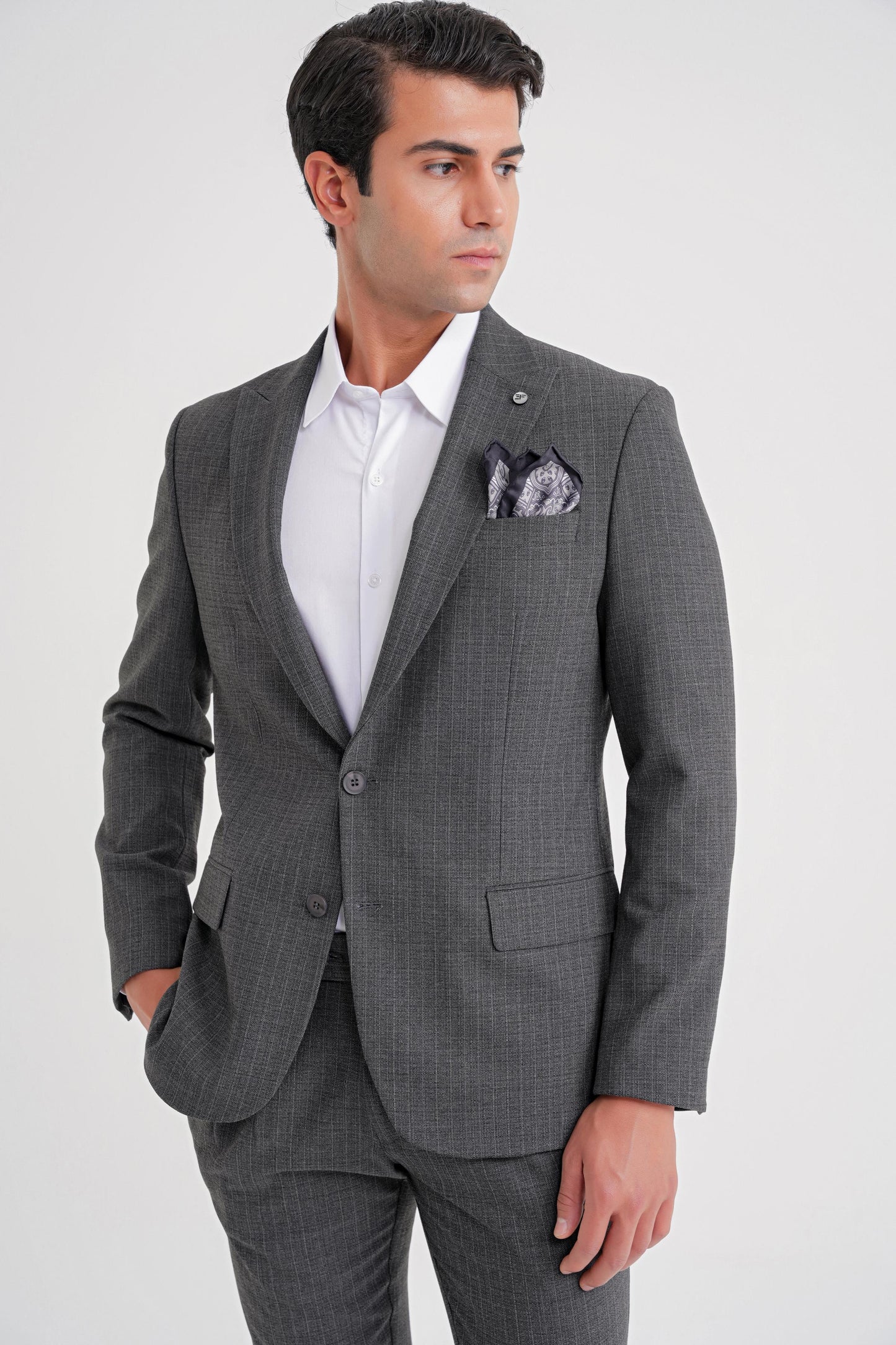 C 724 Ceket Comfort Füme