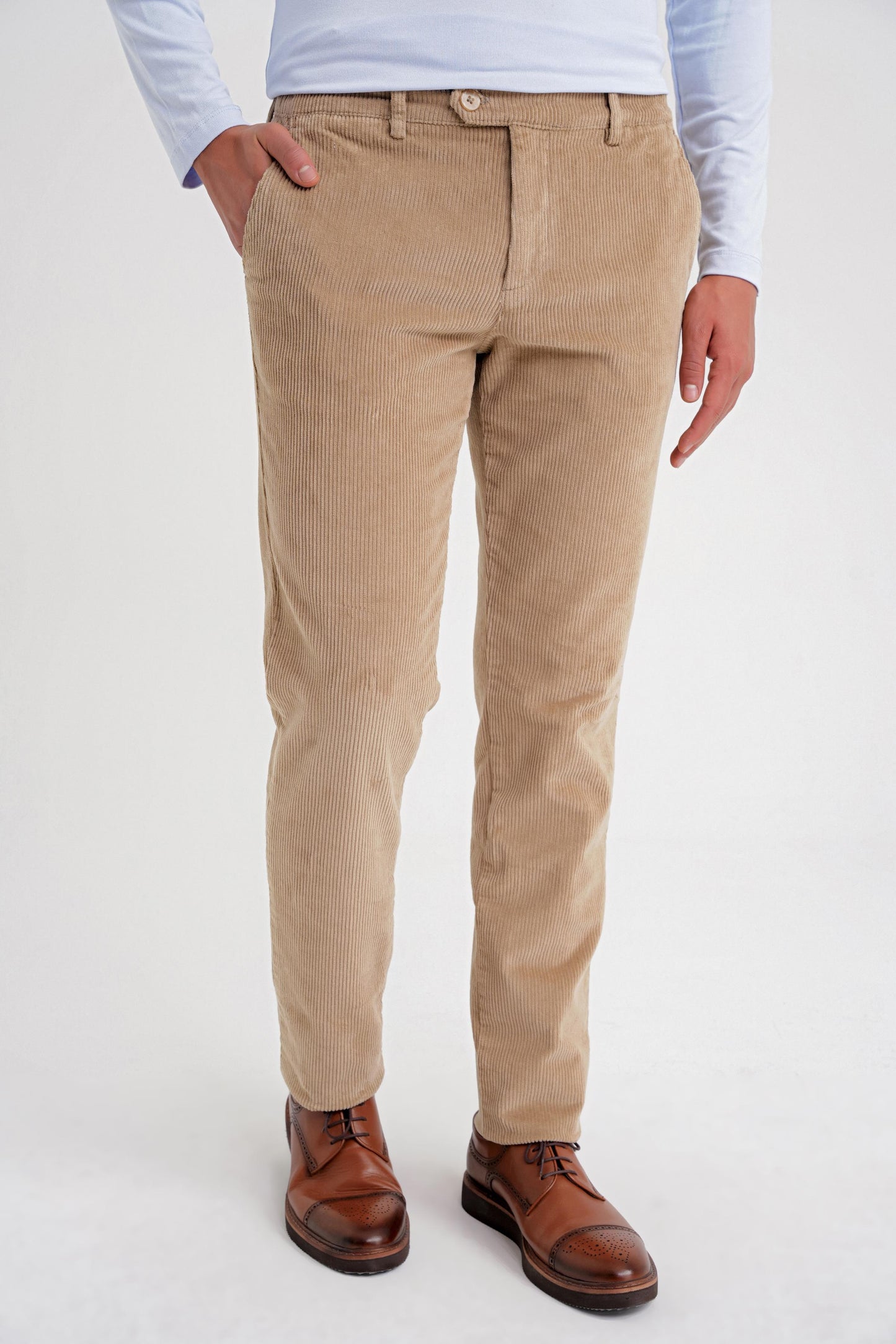 P 1199 Pantolon Comfort Bej