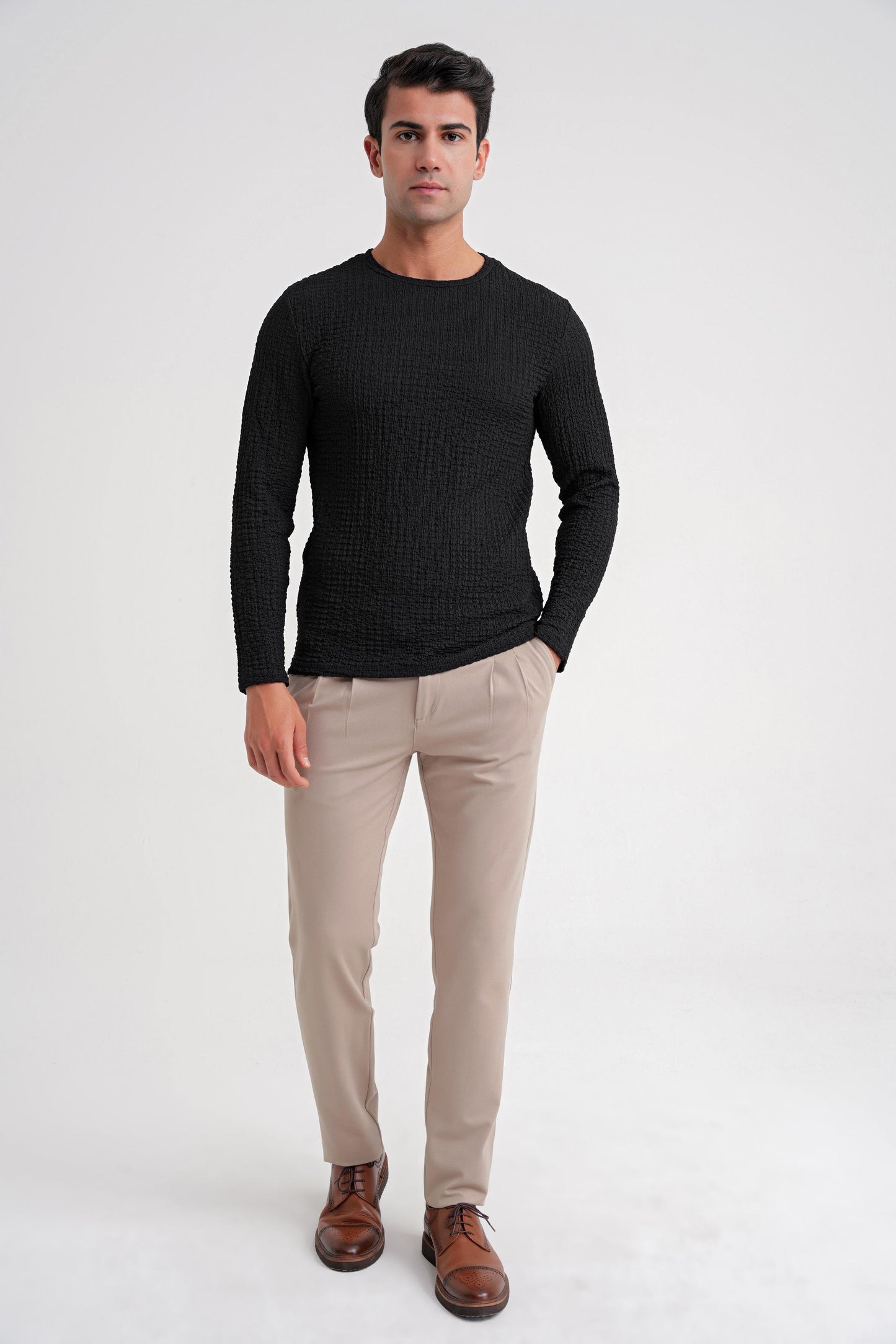 Ts 916 T-shirt Slim Siyah
