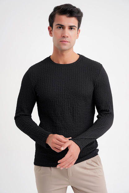 Ts 916 T-shirt Slim Siyah