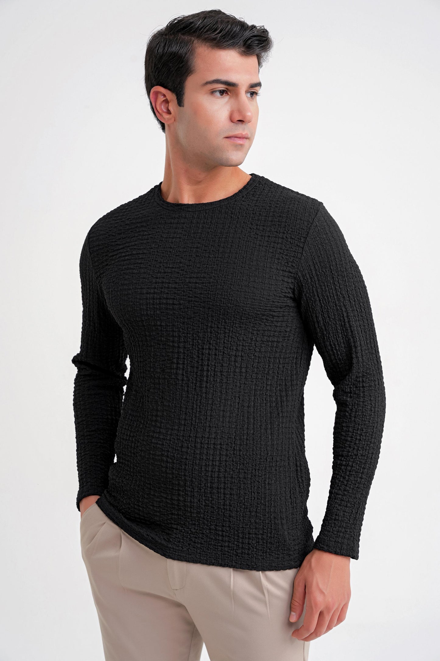 Ts 916 T-shirt Slim Siyah