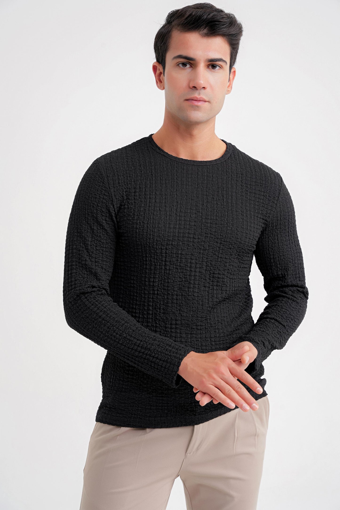 Ts 916 T-shirt Slim Siyah