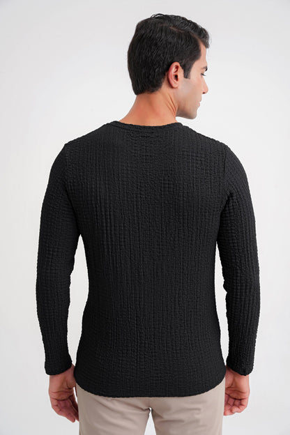 Ts 916 T-shirt Slim Siyah