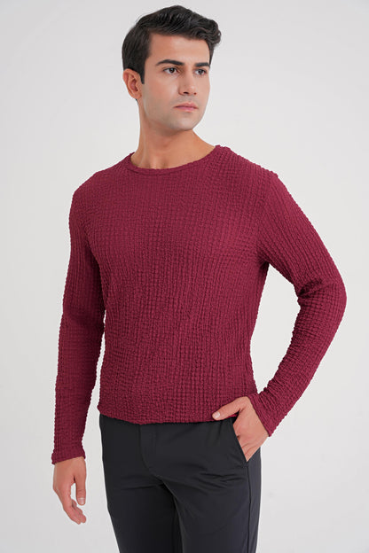 Ts 916 T-shirt Slim Bordo