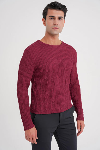 Ts 916 T-shirt Slim Bordo