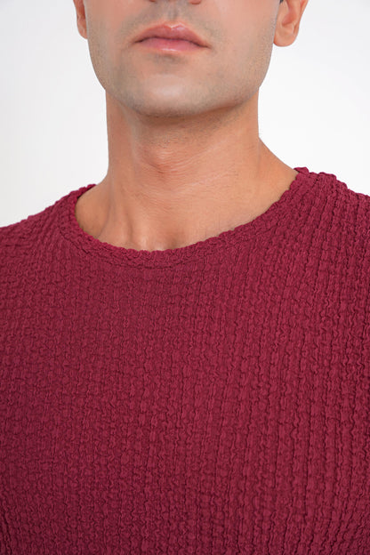Ts 916 T-shirt Slim Bordo