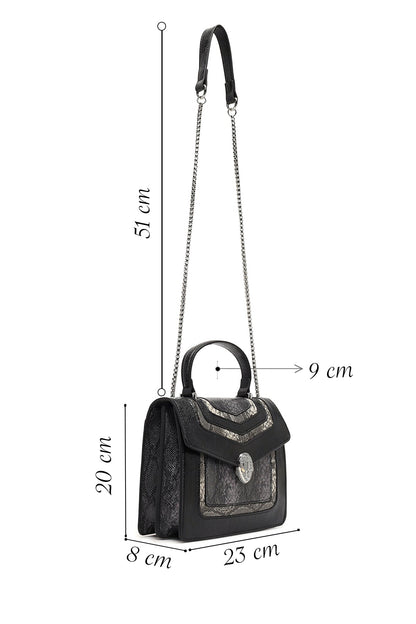 Kadın Siyah Uzun Askılı Kol Çantası
