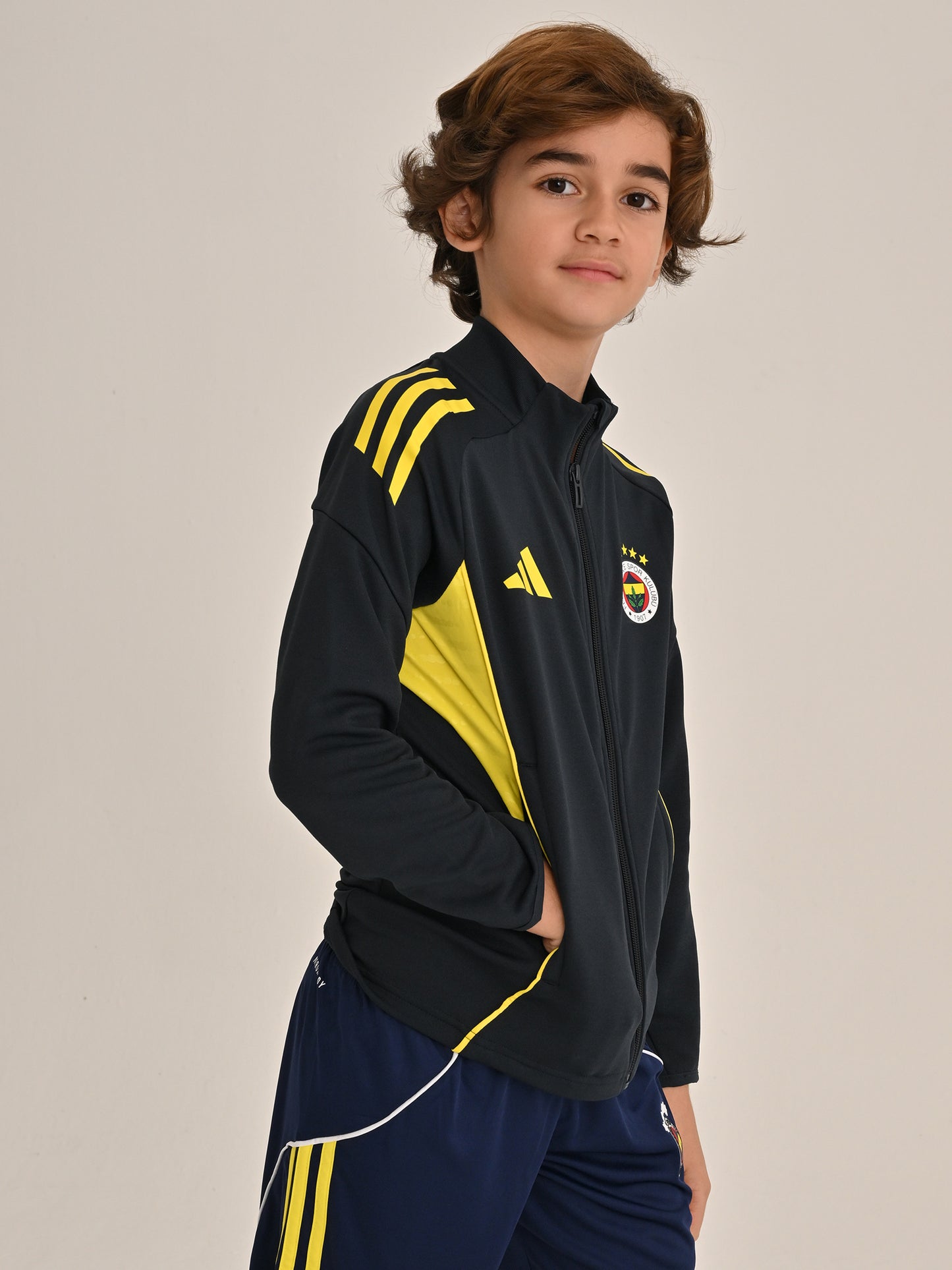Fenerbahçe 2025/26 Adidas Lacivert Tam Fermuarlı Jr. Sweatshirt