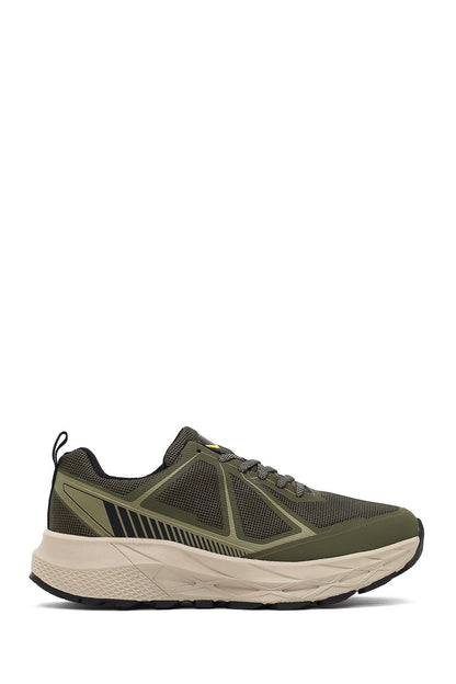Derimod Dry Erkek Haki Bağcıklı Kalın Tabanlı Kumaş Sneaker