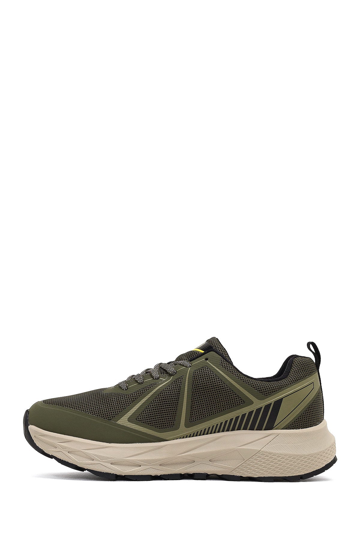 Derimod Dry Erkek Haki Bağcıklı Kalın Tabanlı Kumaş Sneaker
