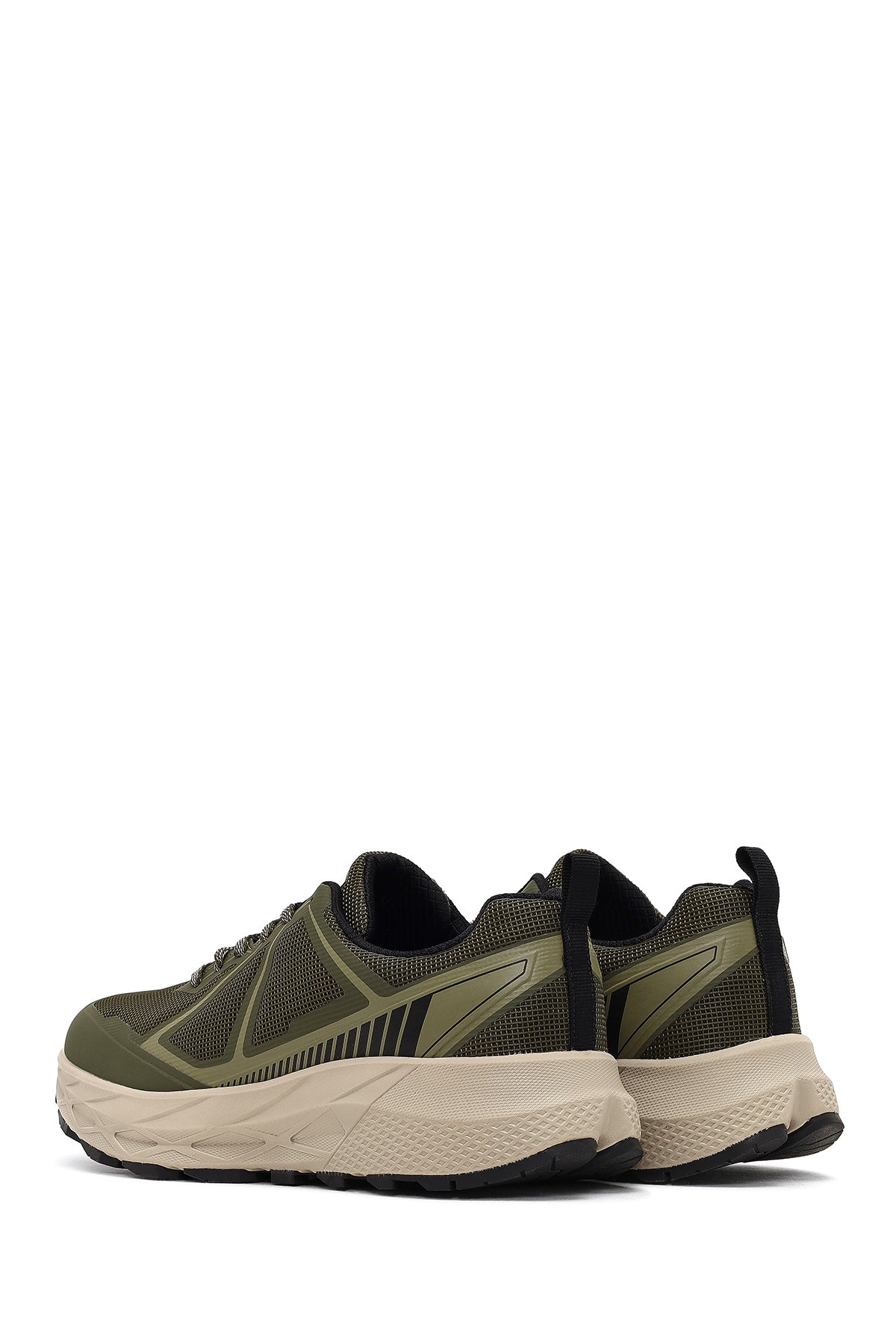 Derimod Dry Erkek Haki Bağcıklı Kalın Tabanlı Kumaş Sneaker