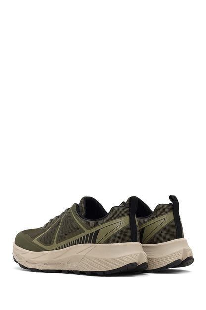 Derimod Dry Erkek Haki Bağcıklı Kalın Tabanlı Kumaş Sneaker