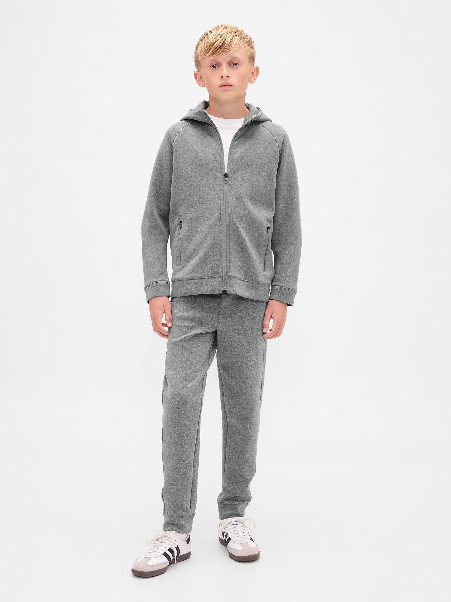 Gri Gapfit Tech Quick-dry Fermuarlı Sweatshirt