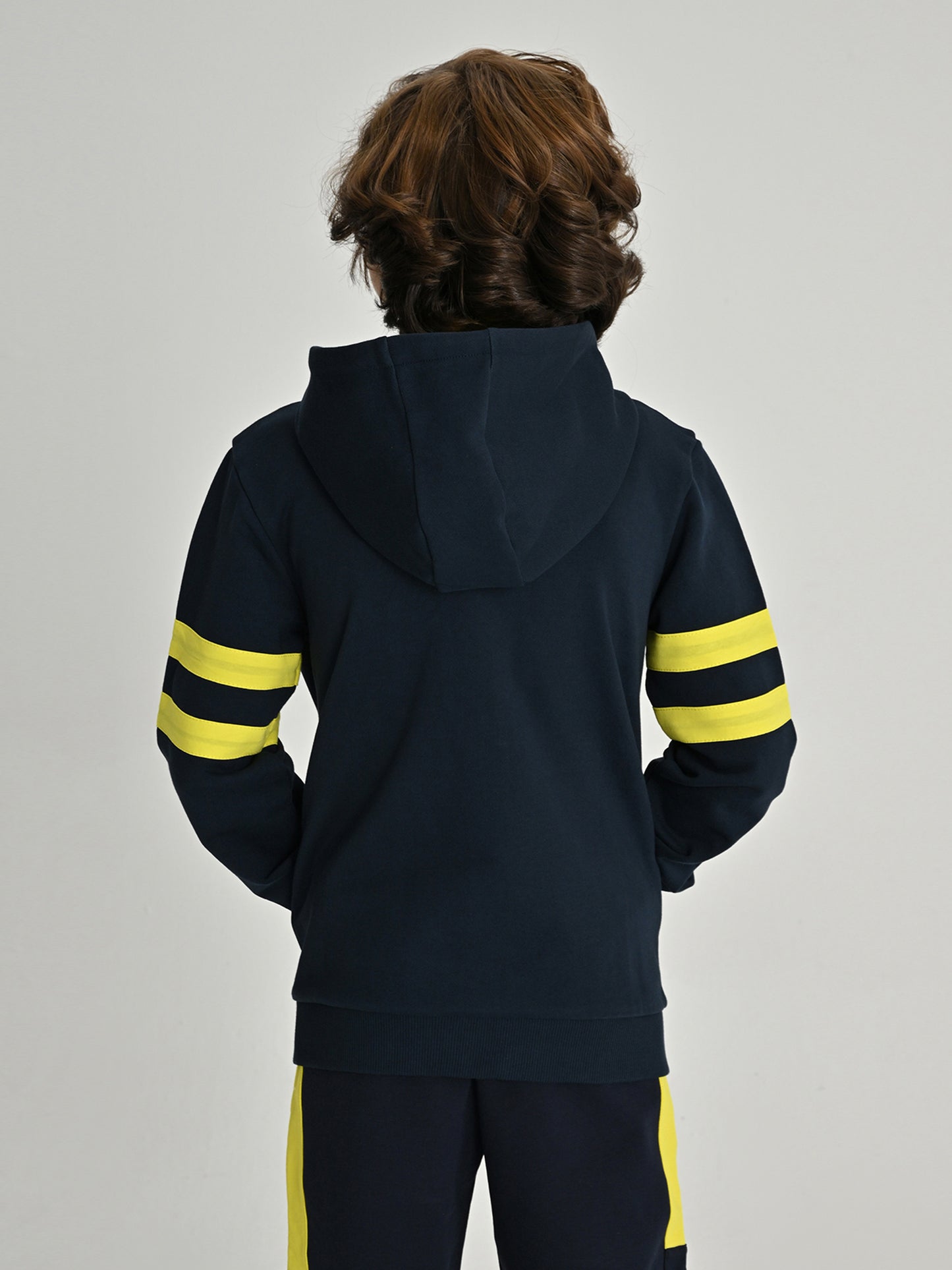 Fenerbahçe Lacivert Tribün Tek Renk Logolu Çocuk Sweatshirt