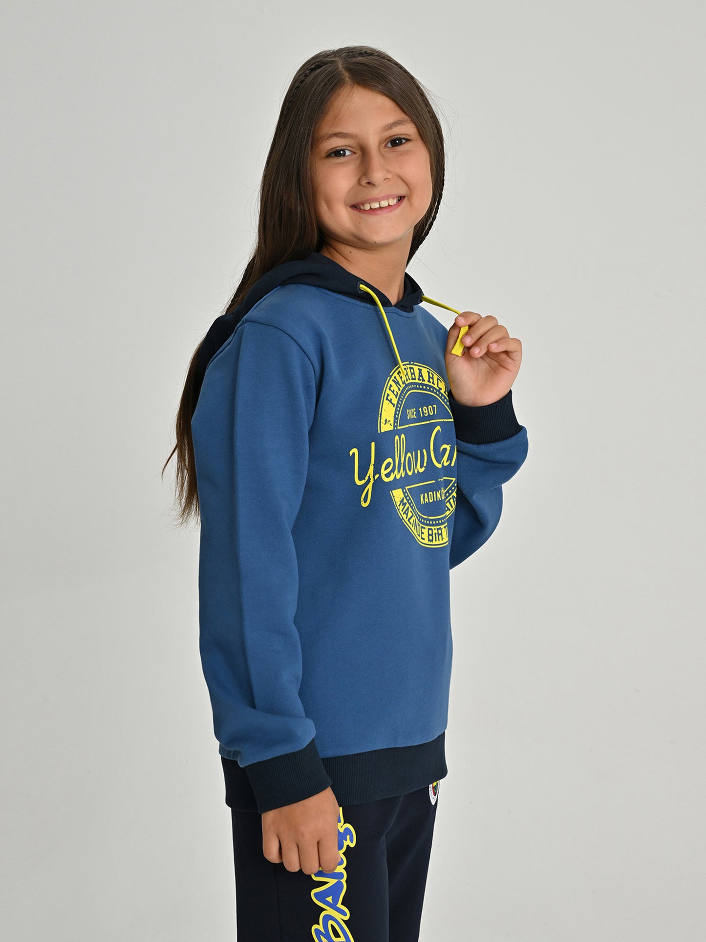 Fenerbahçe Lacivert Kolej Yellow Canary Çocuk Sweatshirt
