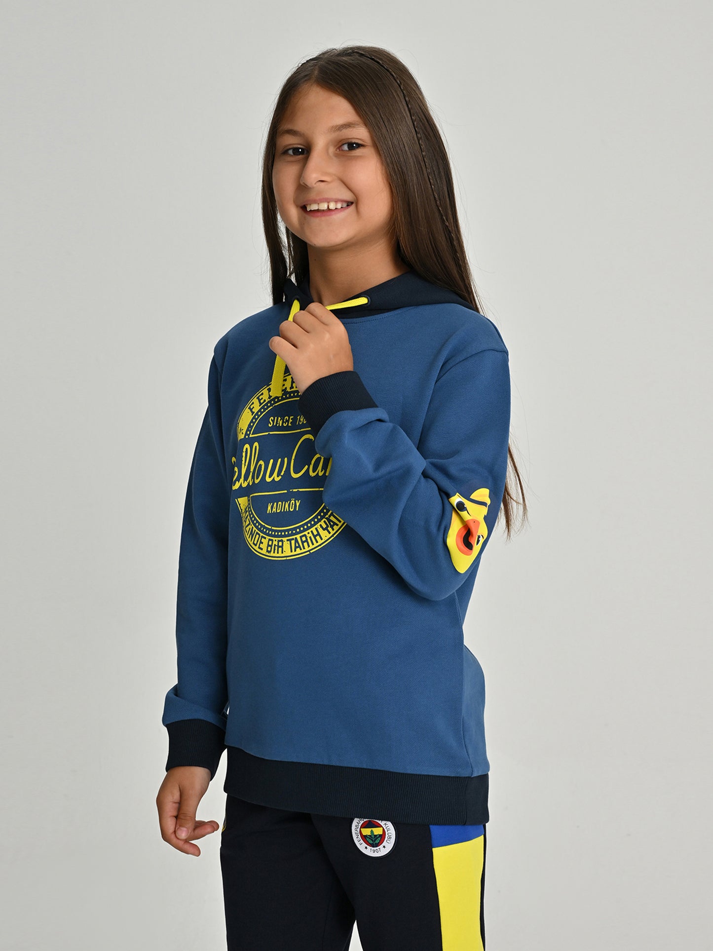 Fenerbahçe Lacivert Kolej Yellow Canary Çocuk Sweatshirt