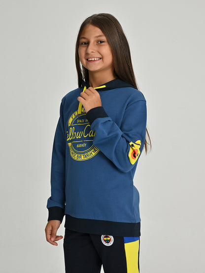 Fenerbahçe Lacivert Kolej Yellow Canary Çocuk Sweatshirt