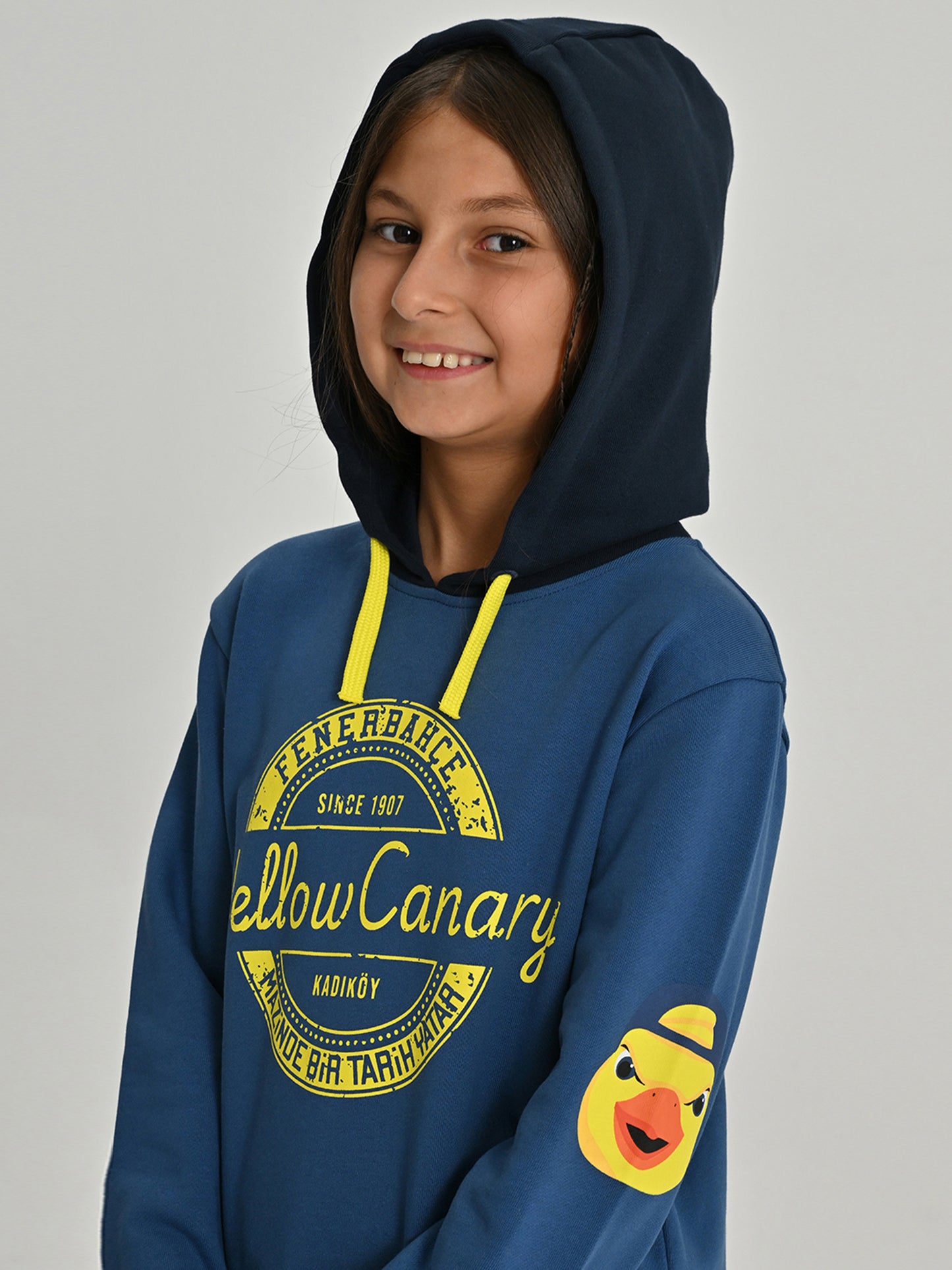 Fenerbahçe Lacivert Kolej Yellow Canary Çocuk Sweatshirt