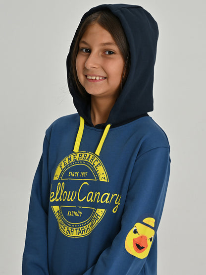 Fenerbahçe Lacivert Kolej Yellow Canary Çocuk Sweatshirt