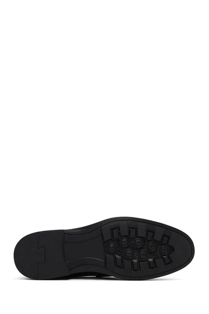 Erkek Siyah Deri Loafer