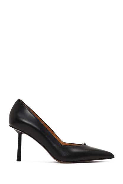 Kadın Siyah Ince Topuklu Deri Stiletto