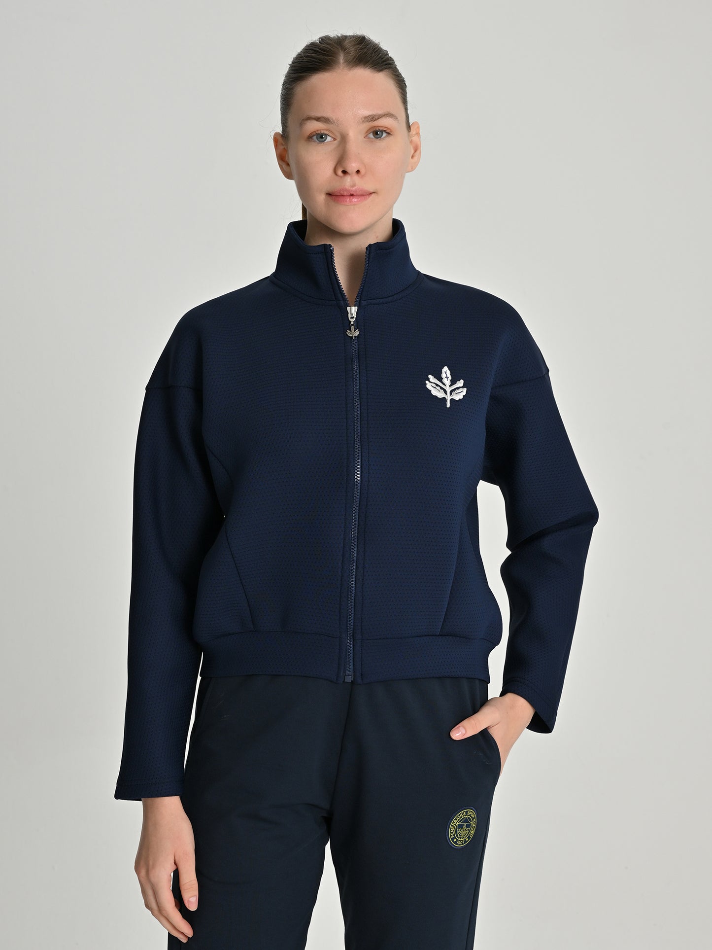 Fenerbahçe Lacivert Trend Scuba Kadın Sweatshirt