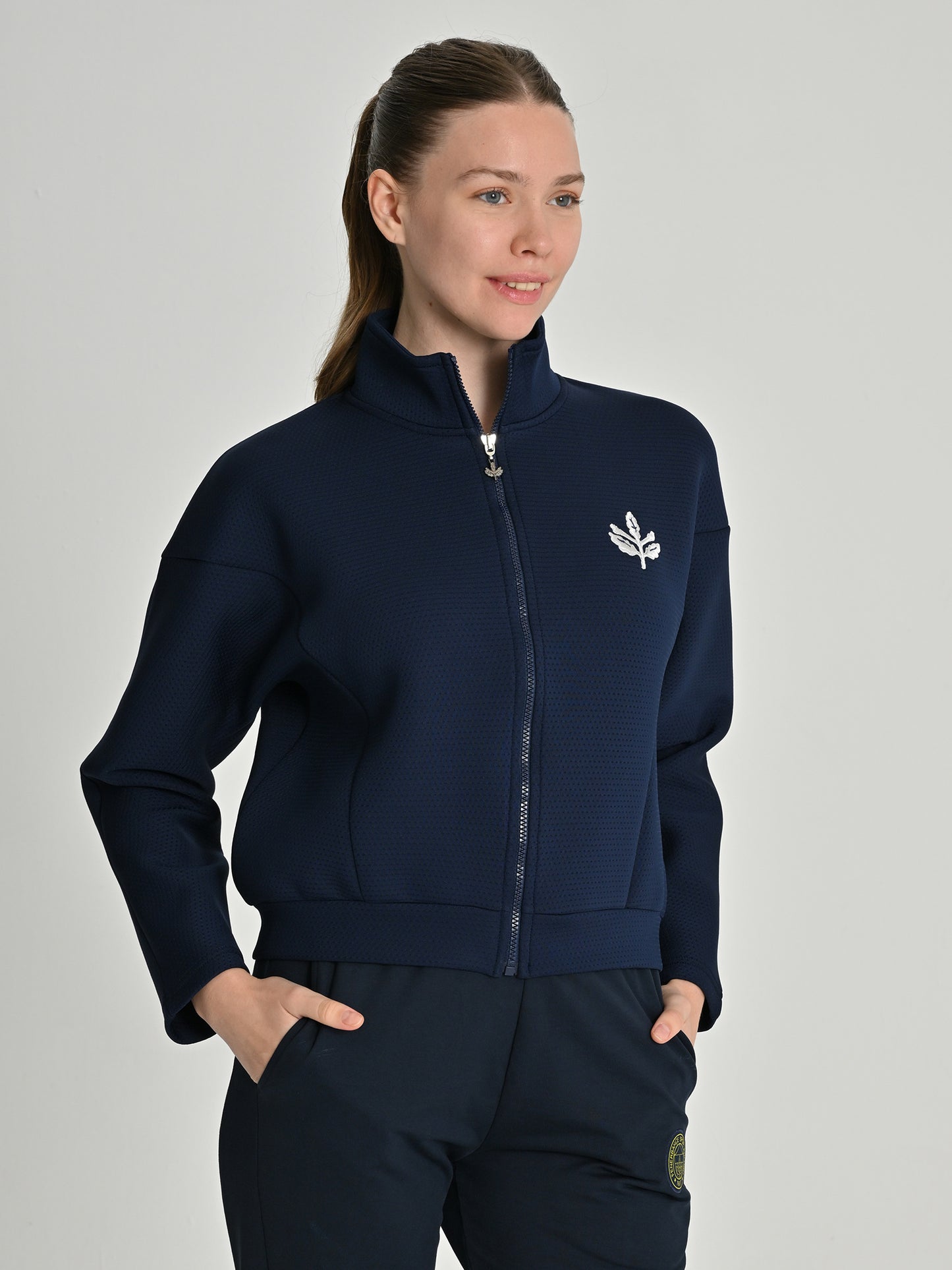 Fenerbahçe Lacivert Trend Scuba Kadın Sweatshirt