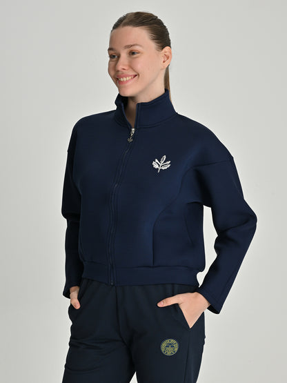 Fenerbahçe Lacivert Trend Scuba Kadın Sweatshirt