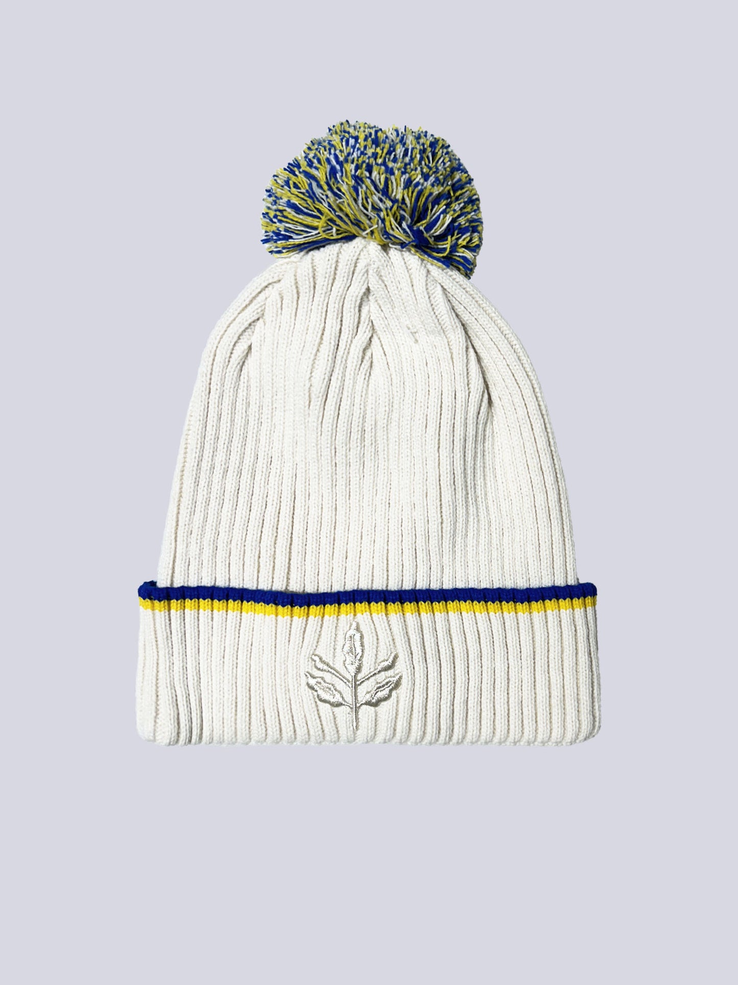 Fenerbahçe Ekru Palamut Nakışlı Kadın Bere