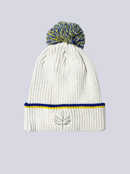 Fenerbahçe Ekru Palamut Nakışlı Kadın Bere