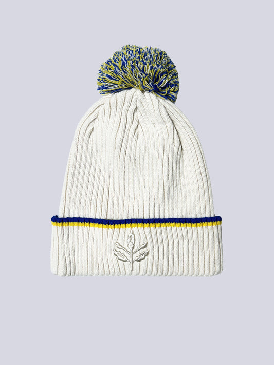 Fenerbahçe Ekru Palamut Nakışlı Kadın Bere