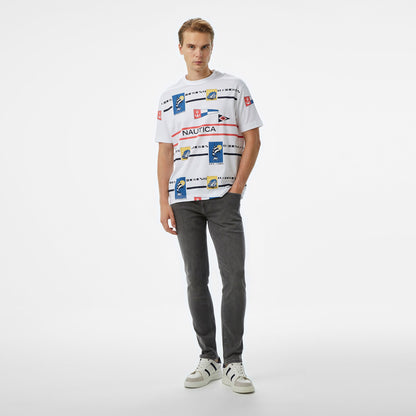 Nautica Erkek Gri Slim Fit Pantolon