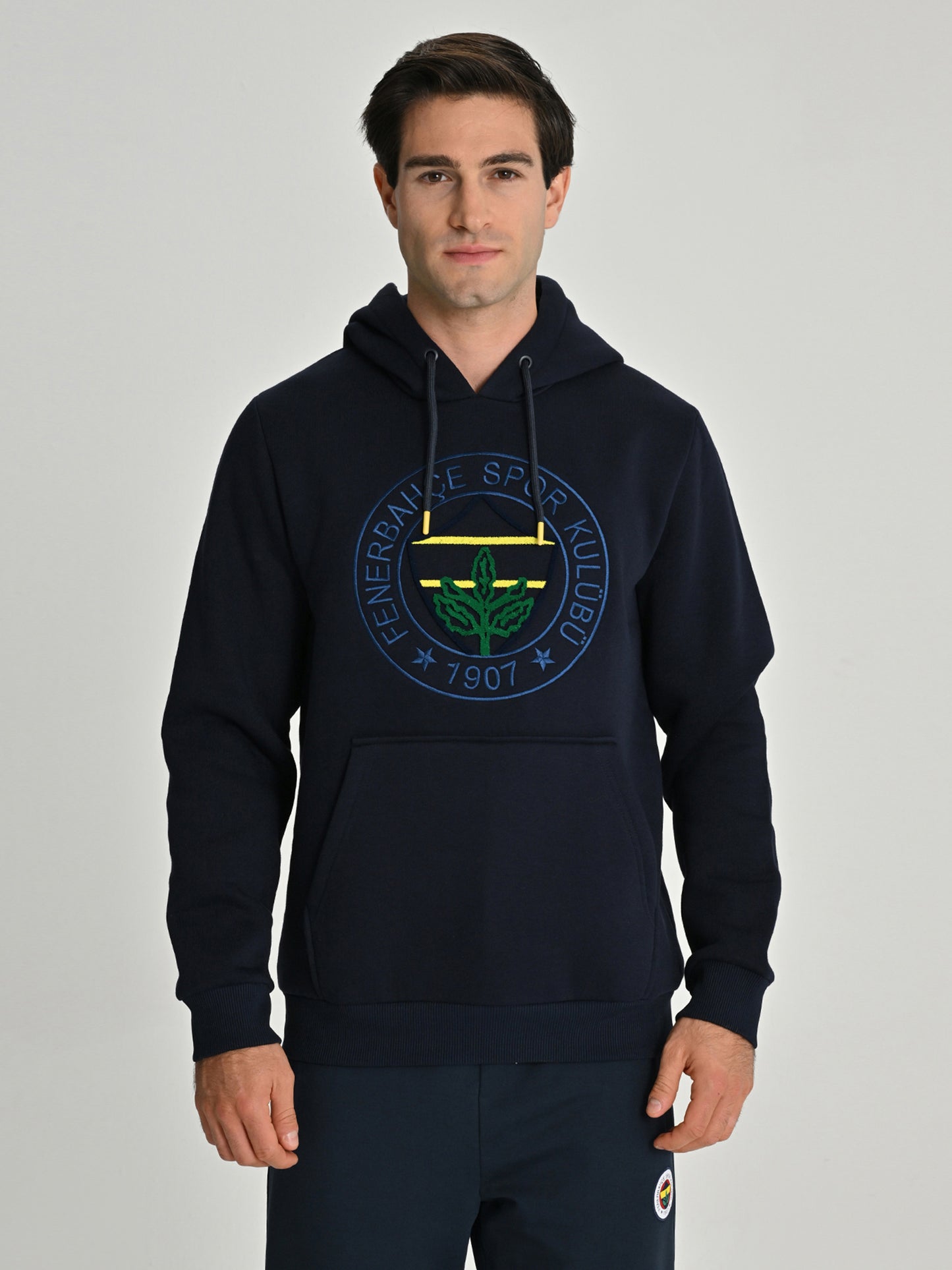 Fenerbahçe Lacivert Tribün Fb Nakış Logo Erkek Sweatshirt