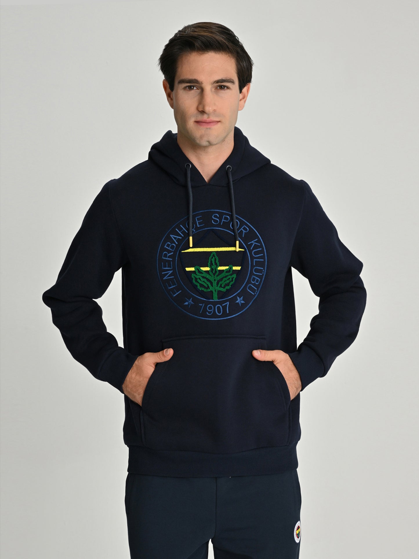 Fenerbahçe Lacivert Tribün Fb Nakış Logo Erkek Sweatshirt