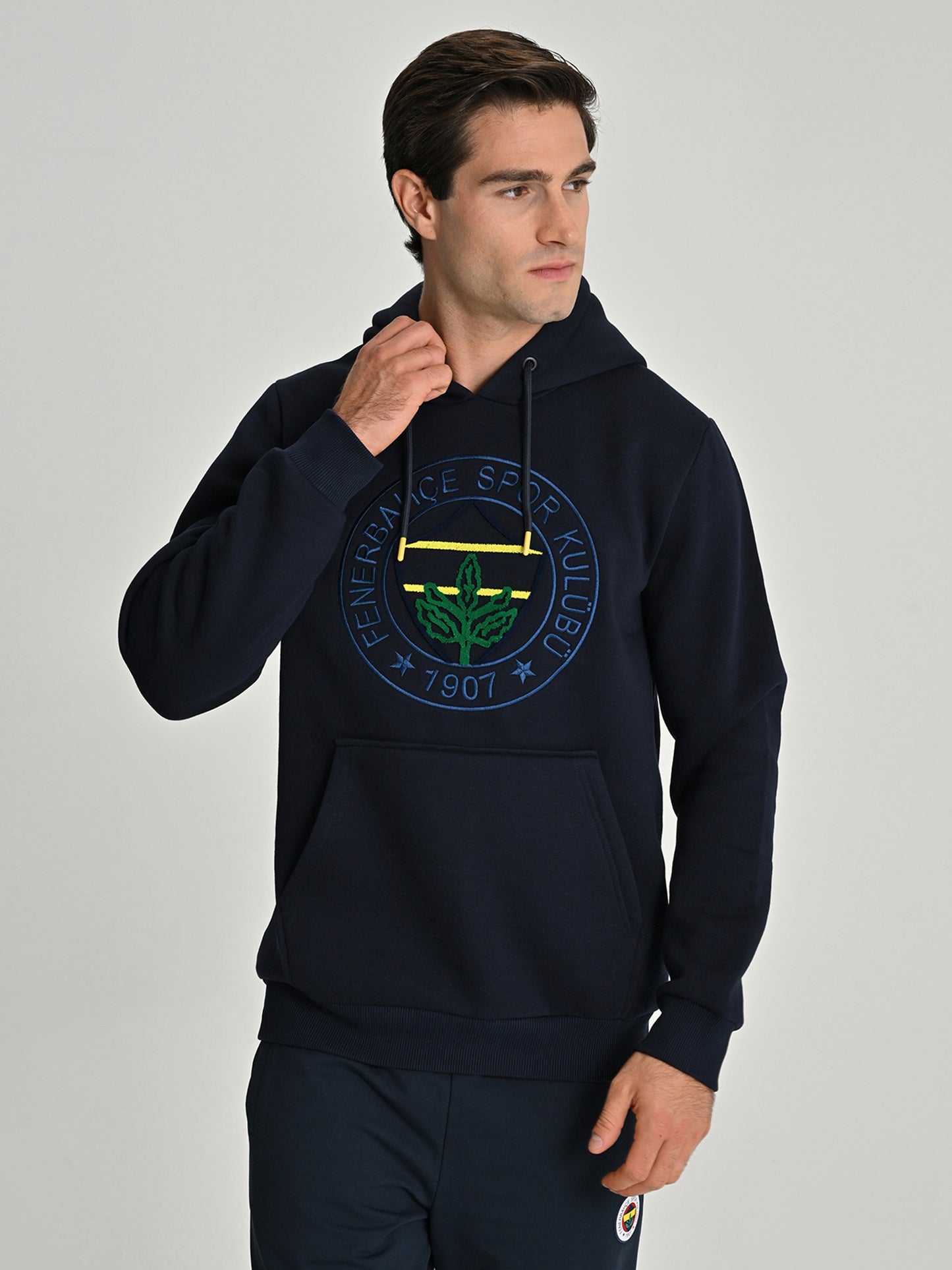 Fenerbahçe Lacivert Tribün Fb Nakış Logo Erkek Sweatshirt