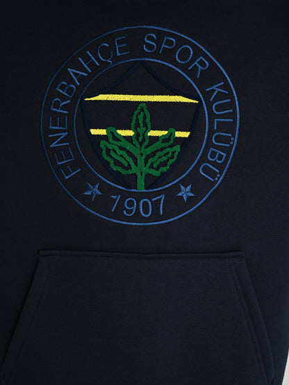 Fenerbahçe Lacivert Tribün Fb Nakış Logo Erkek Sweatshirt