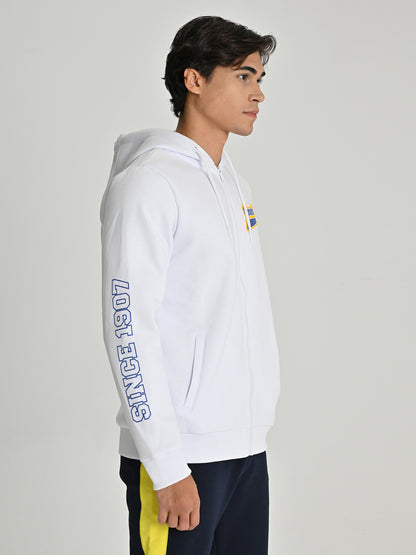 Fenerbahçe Beyaz Kolej Sırt Detay Erkek Sweatshirt