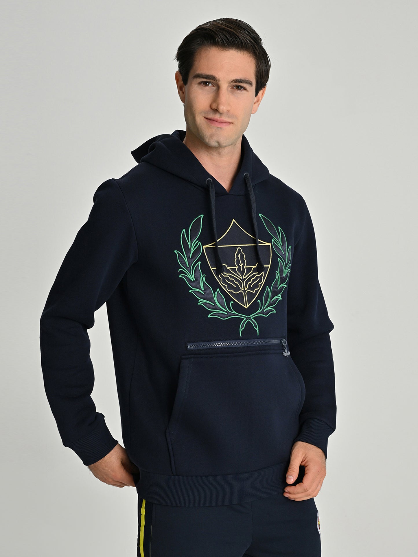 Fenerbahçe Lacivert Kolej Çelenk Logolu Erkek Sweatshirt