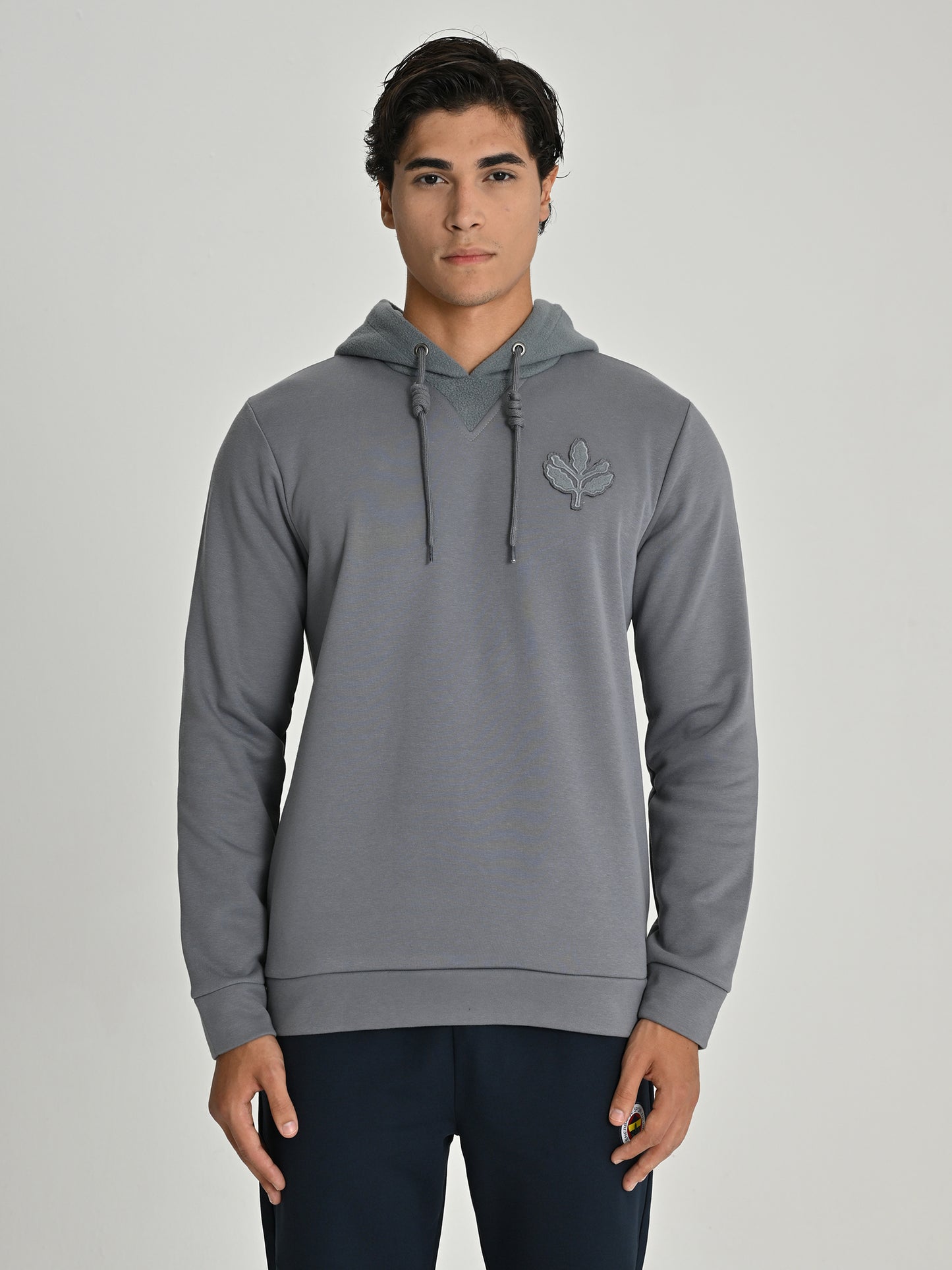 Fenerbahçe Gri Trend Kol Detaylı Erkek Sweatshirt