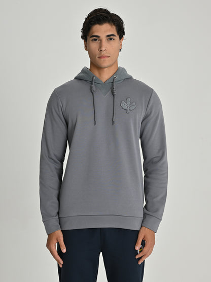 Fenerbahçe Gri Trend Kol Detaylı Erkek Sweatshirt