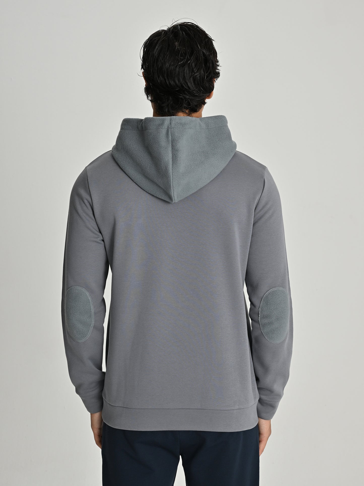 Fenerbahçe Gri Trend Kol Detaylı Erkek Sweatshirt