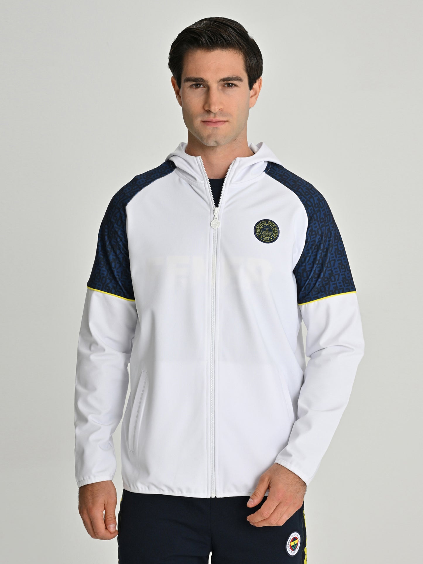 Fenerbahçe Beyaz Tribün Fb 1907 Erkek Sweatshirt